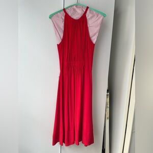 Kate Spade red crepe dress size 2